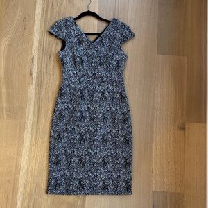 Elegant Black and Gray Betsy Johnson Women's Dress